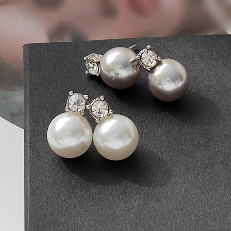 Needle French Entry Lux Vintage Pearl Elegant High-grade Earrings