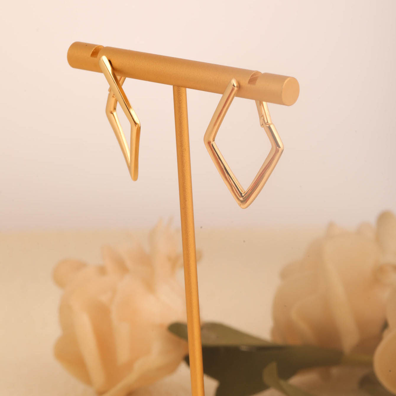 Square High-grade Trendy Simple Cold Style Earrings