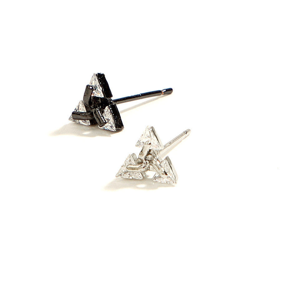 Triangle Geometric Ear Zircon Creative Piercing Personality Earrings