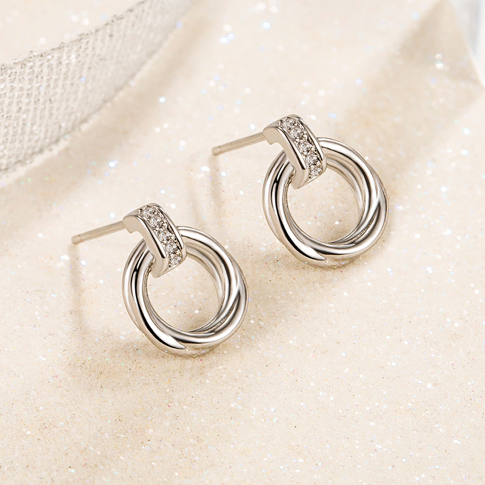 Fashion Geometric Ear Retro Hoop Cold Rings