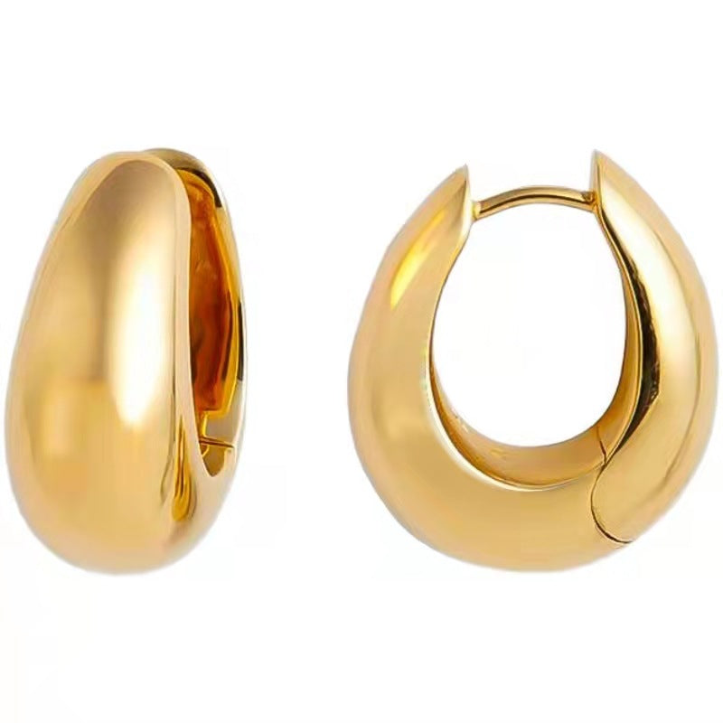 Women's & Men's Classic Geometric Solid Metal Retro Simple Rings