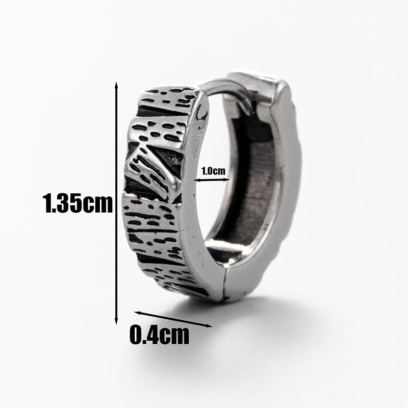 Men's Stainless Steel Cast Tiger Cross Pentagram Rings