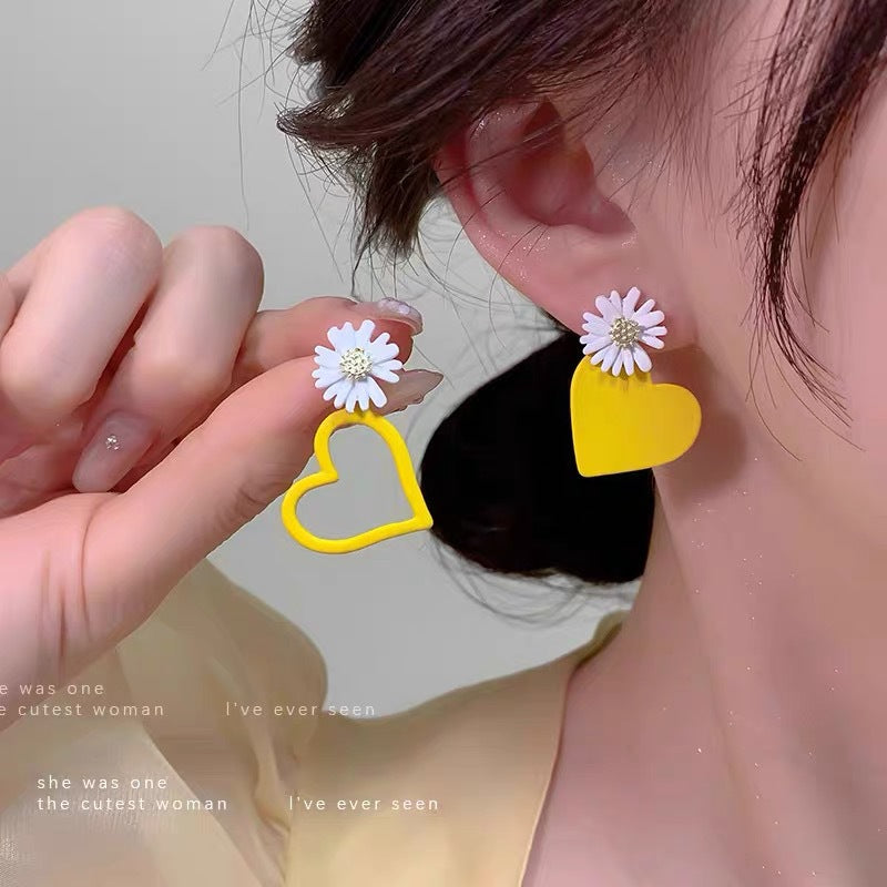 Women's Summer Yellow For Niche Design High-grade Earrings