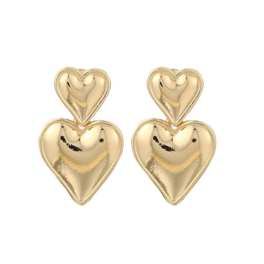 Exaggerated Hollow Ear Geometric Shaped Clip Earrings