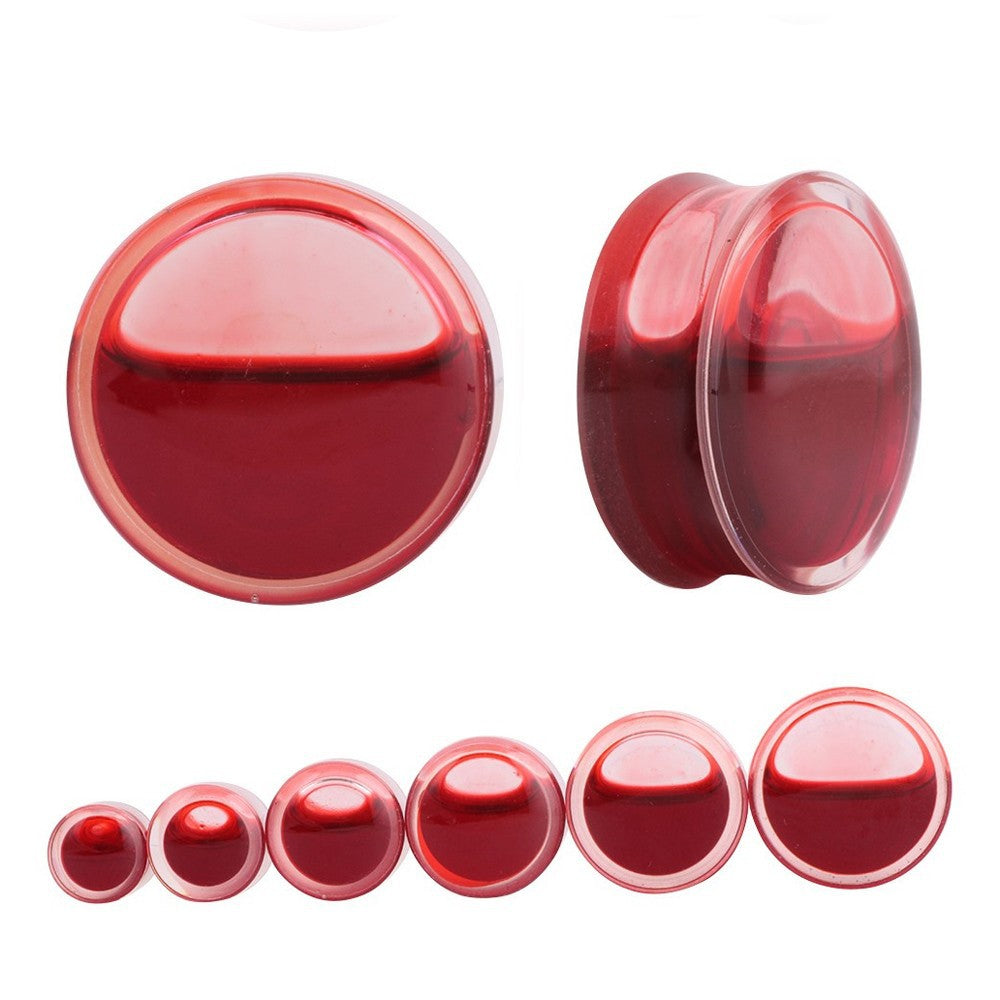 Online Red Liquid Auricle Human Body Earrings