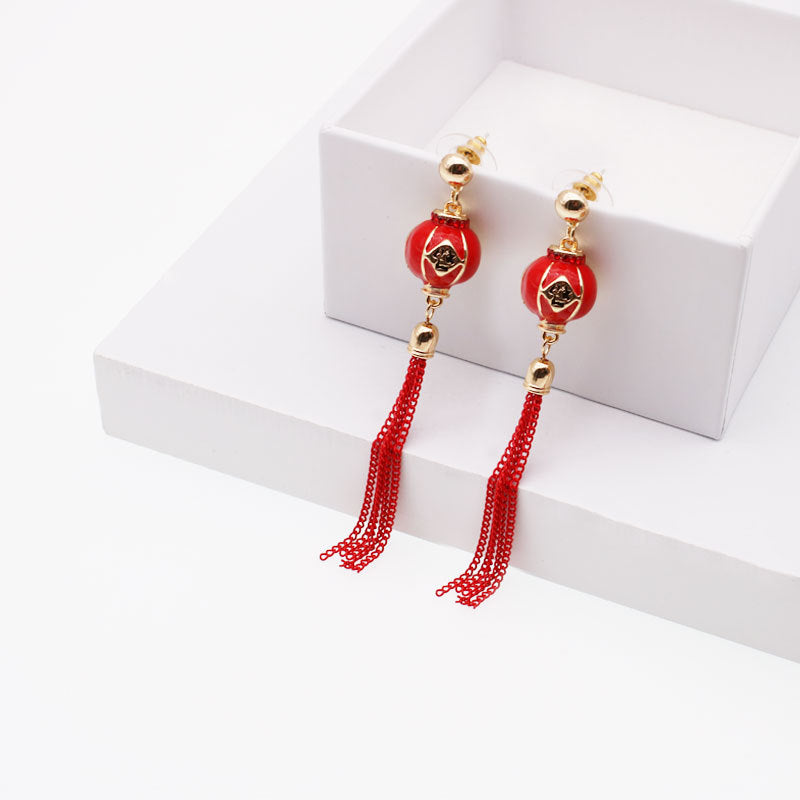 New Chinese Style Fashionable Elegant Album Earrings