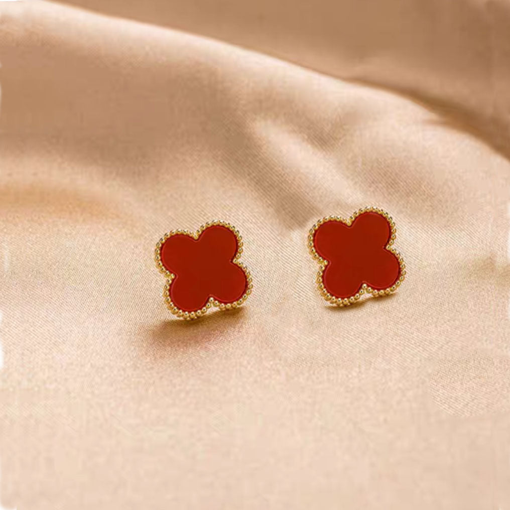 Leaf Clover Ear Niche Design Versatile Advanced Earrings