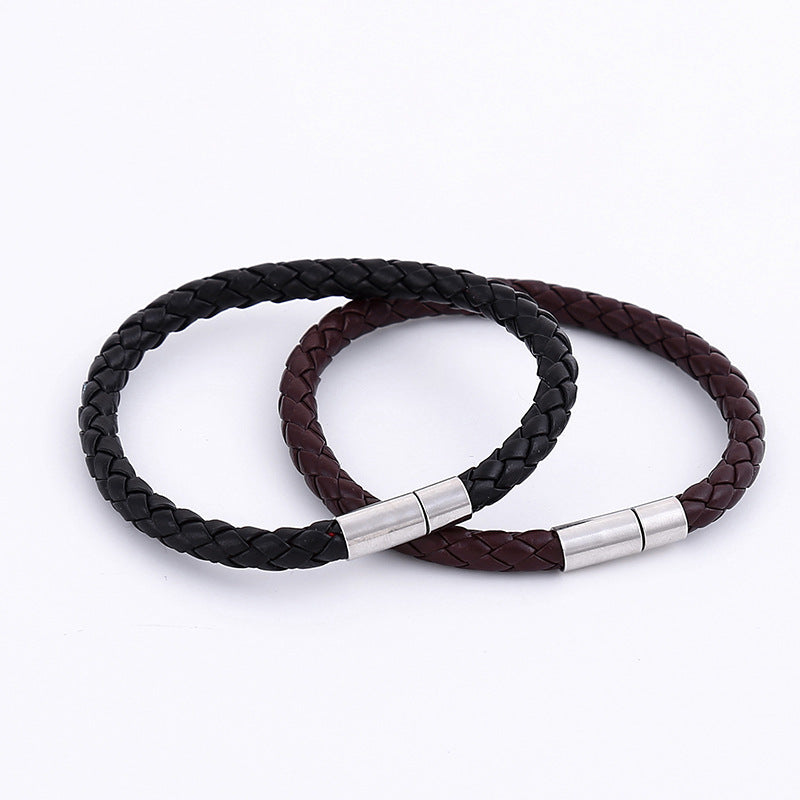 Accessories Personalized Simple Woven Leather Korean Bracelets