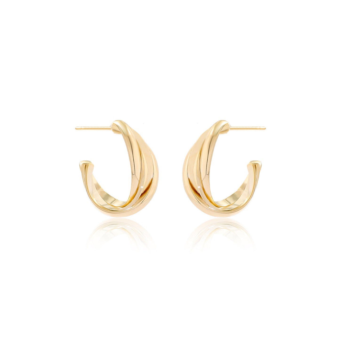 Women's Sier High-grade Niche Twist Fashion Light Earrings