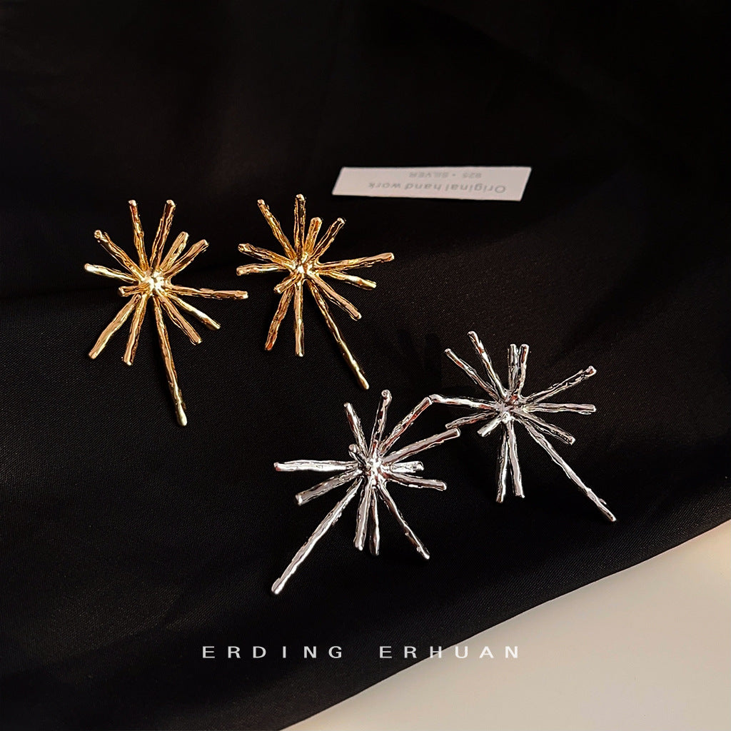 Fireworks High Sense Temperamental Minority Design Earrings