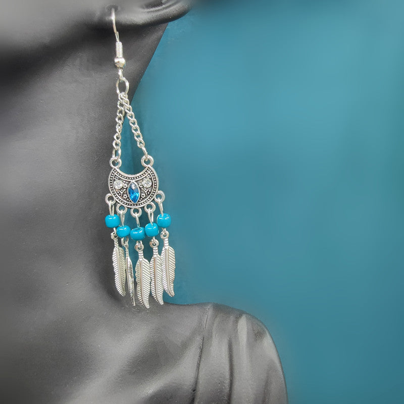 Ethnic Style Minority Scenic Spot Turquoise Earrings