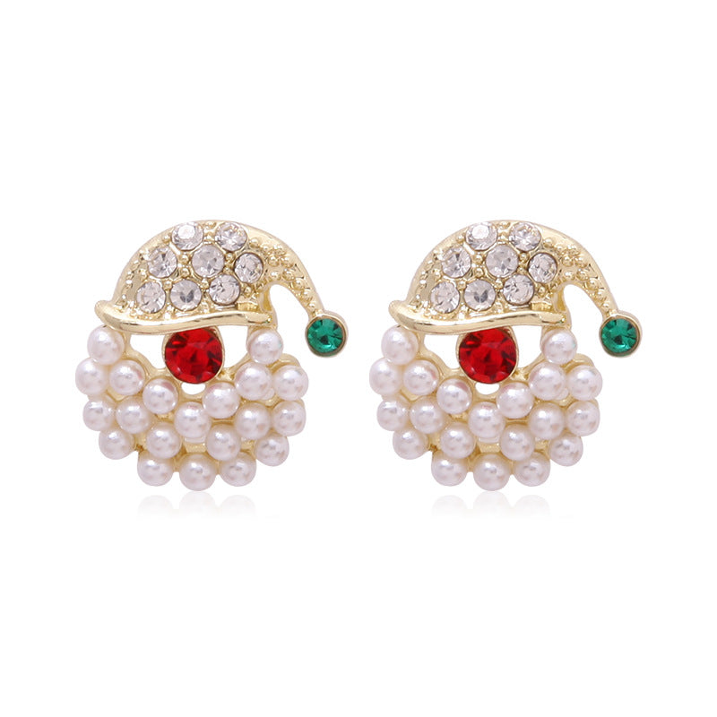 Christmas Series Fashion Delicate Diamond Tree Earrings