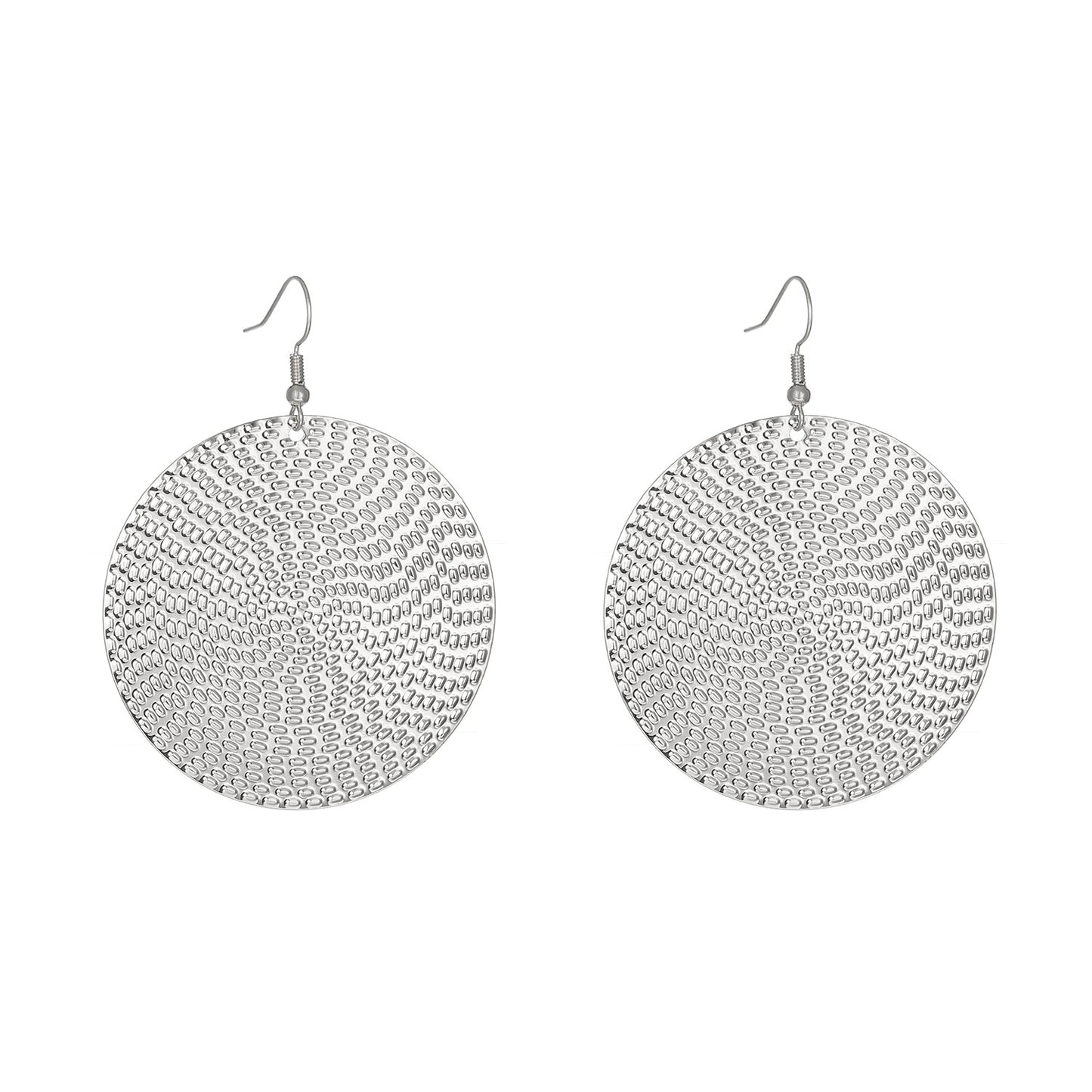 Women's Irregular French Entry Lux Design Texture Earrings