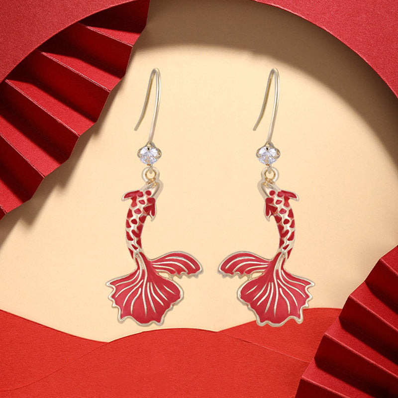 New Chinese Style Fashionable Elegant Album Earrings