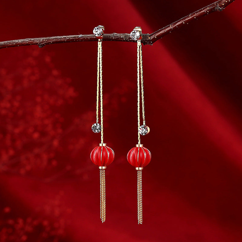 New Chinese Style Fashionable Elegant Album Earrings