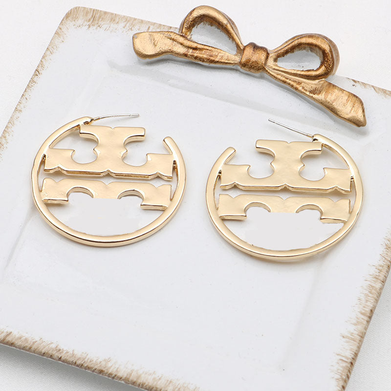 Women's Letter Hollow Logo For Exquisite Affordable Luxury Fashion Earrings