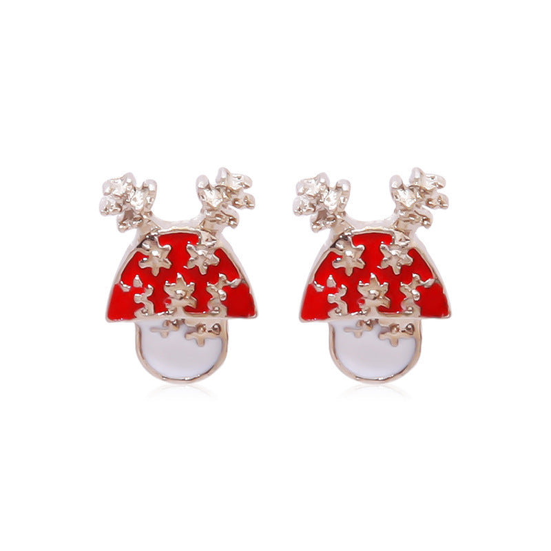 Christmas Series Fashion Delicate Diamond Tree Earrings