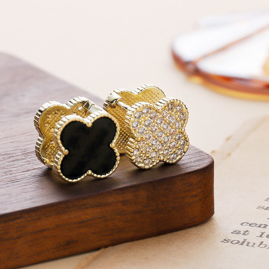 Women's Clover Double-sided Fashion Elegant High-grade Ear Rings