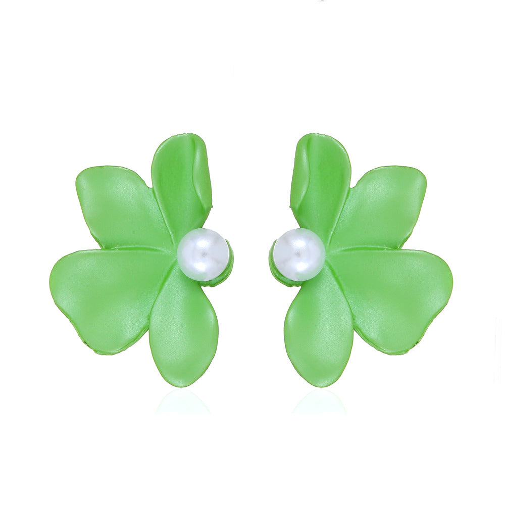 Early Spring Flower Ear Trendy Design Temperamental Earrings