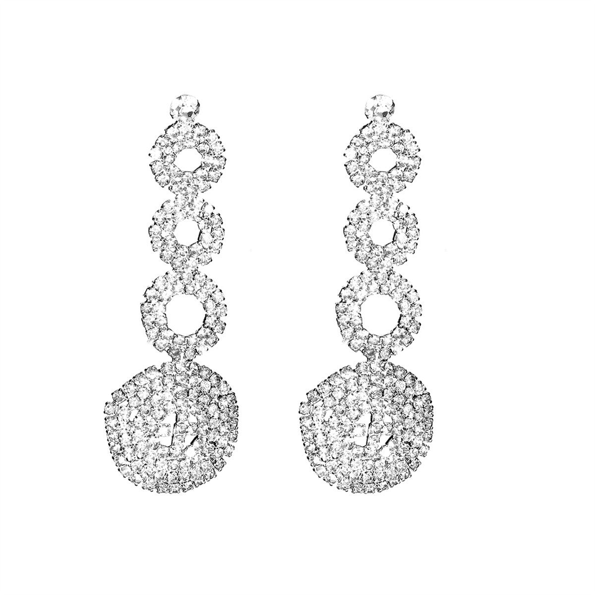 Women's Options White Diamond Luxury Temperament Long For Fashion Earrings