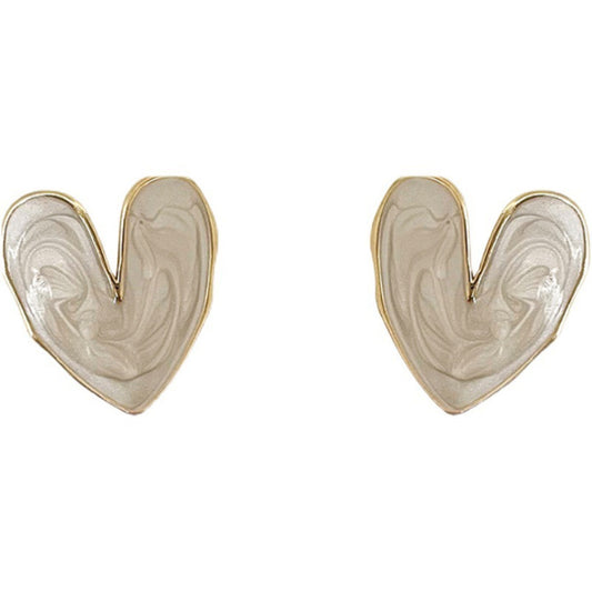 Heart Temperamental Fashion Fresh Light Luxury Earrings