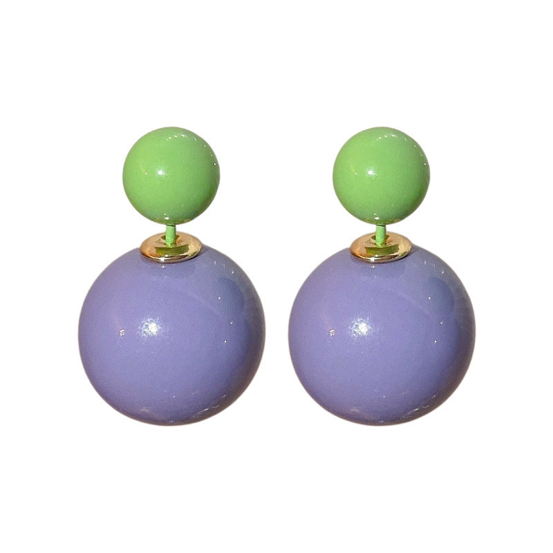 Design Cute Candy Color Matching Auricular Earrings