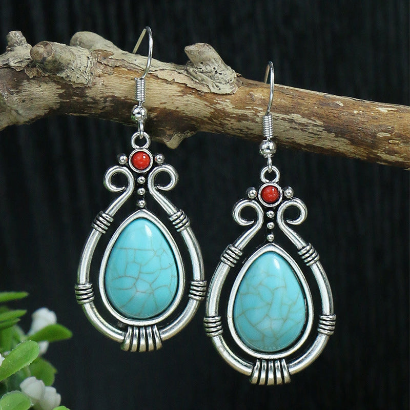 Women's Retro Long Fashion Creative Bell Acrylic Earrings