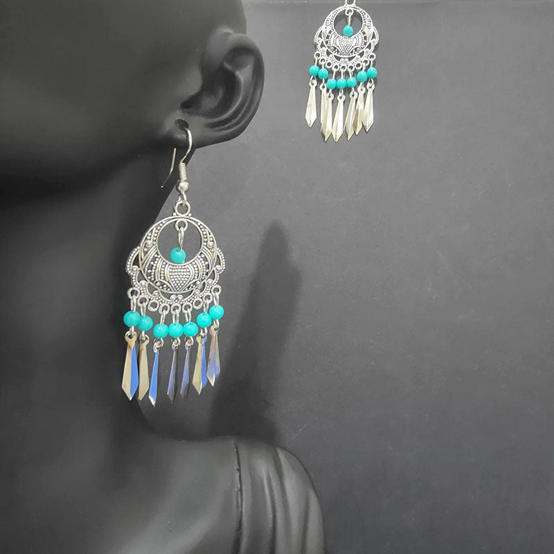 Ethnic Style Minority Scenic Spot Turquoise Earrings