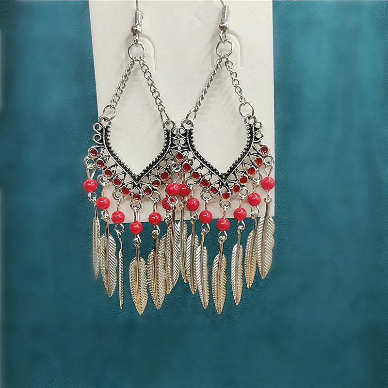 Ethnic Style Minority Scenic Spot Turquoise Earrings