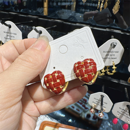 Stylish Red Vintage Cherry Collection Live Earrings