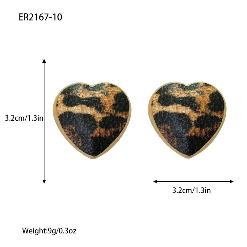 Leopard Print High-grade Niche Retro Graceful Earrings