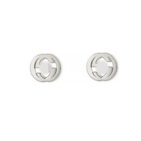 Heart-shaped Enamel Classic Double Mutual Button Earrings