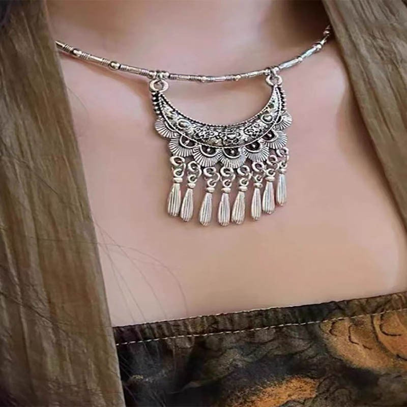 Women's Tibetan Style Tassel Exotic Accessories Ethnic Necklaces