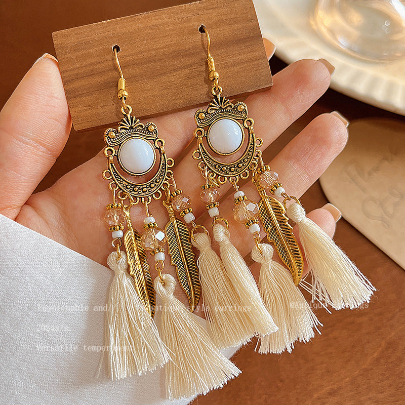 Women's Bohemian Tassel High-grade Chinese Style Earrings