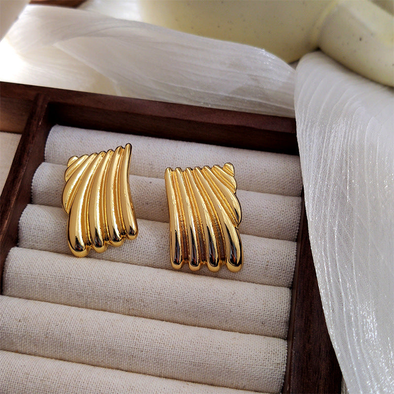 Women's Metal Alloy Striped Retro Geometric Ear Earrings