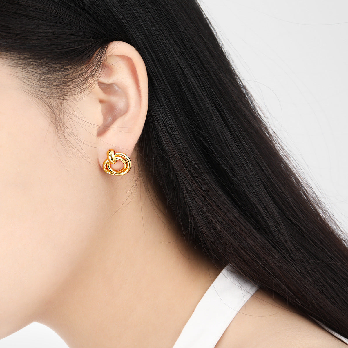 Korean Style Simple Temperament Geometric Female Fashion Unique Earrings