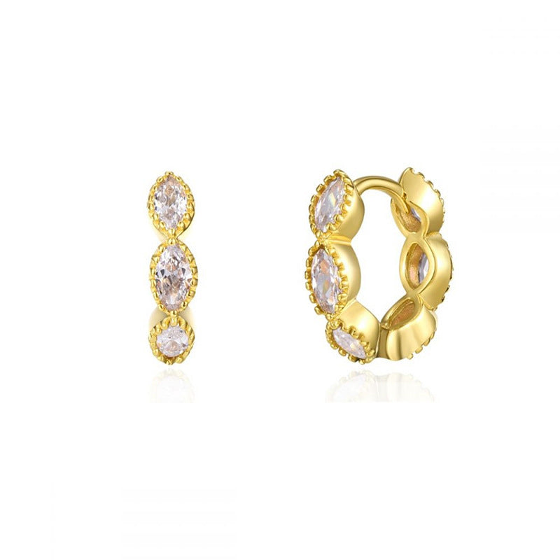 Luxury Wavy Style Ear Female Design Earrings