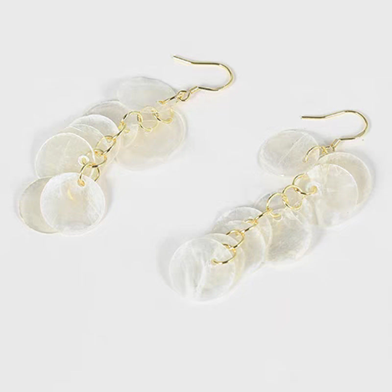 Style Long Tassel Shell Summer Seaside Earrings