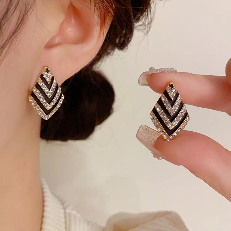 Sier Needle Korean Simple Design High-grade Earrings