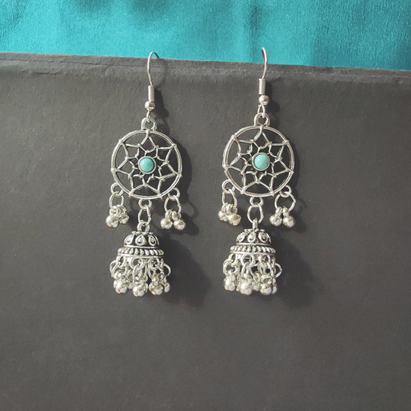 Ethnic Style Minority Scenic Spot Turquoise Earrings