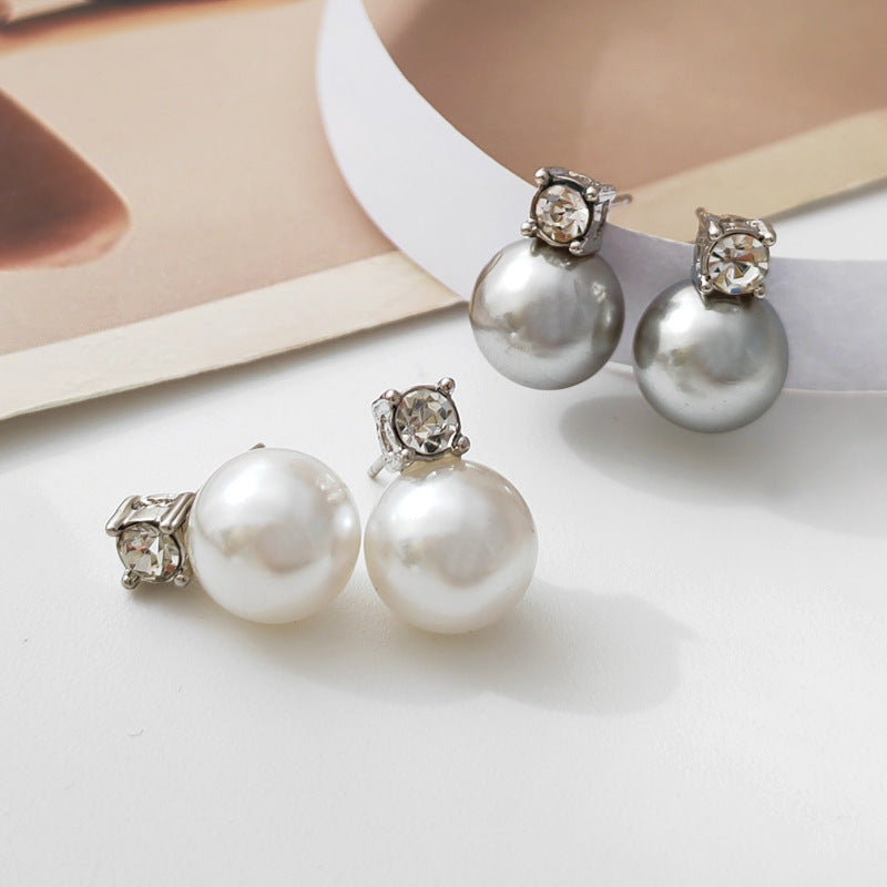 Needle French Entry Lux Vintage Pearl Elegant High-grade Earrings