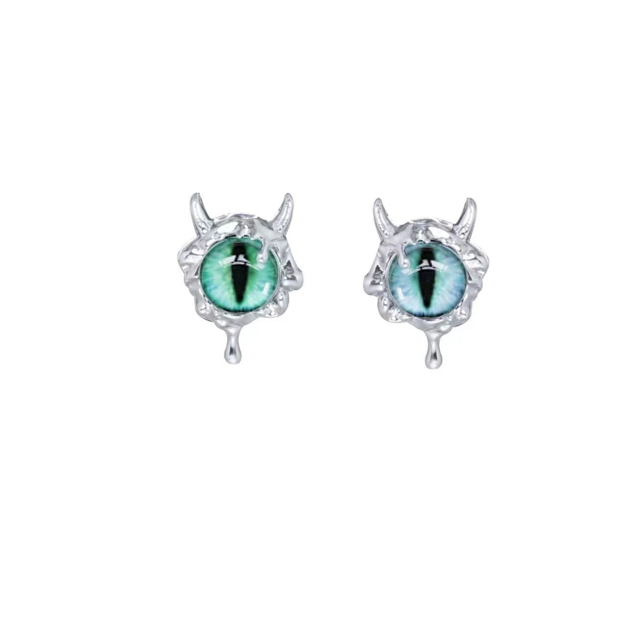 Evil Eyes Ear Little Devil Small Simple Earrings