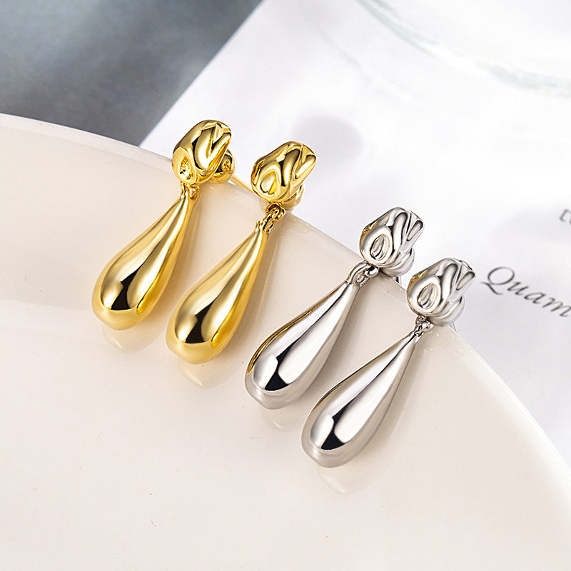 Women's Design Water Drop Stone Niche High-grade Earrings