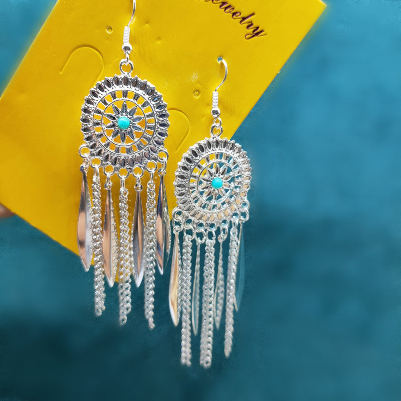 Ethnic Style Minority Scenic Spot Turquoise Earrings