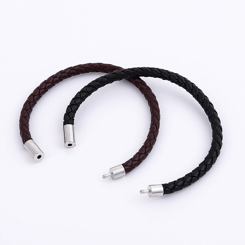 Accessories Personalized Simple Woven Leather Korean Bracelets