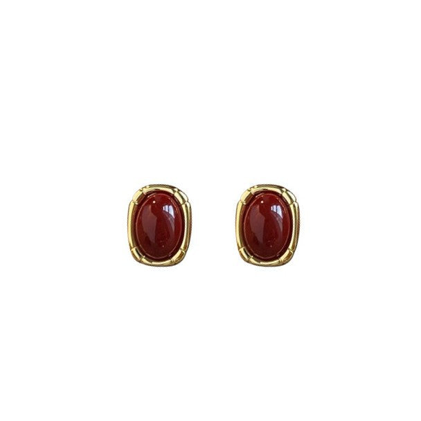 Women's Retro Style Red For Elegant Graceful Earrings