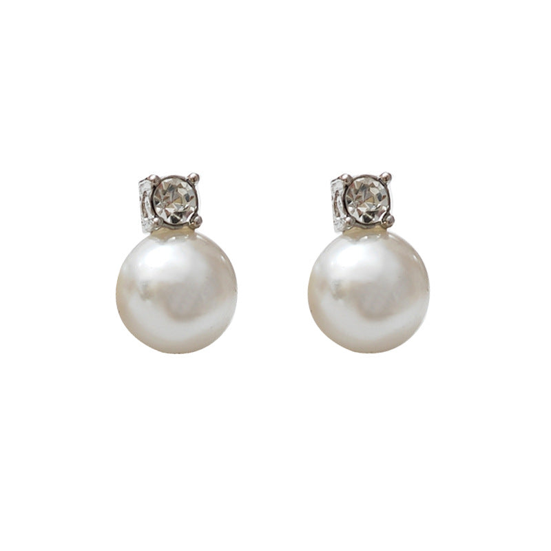 Needle French Entry Lux Vintage Pearl Elegant High-grade Earrings