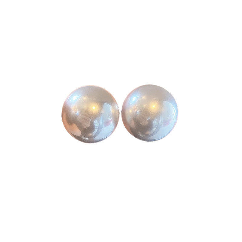 Women's Elegant Oversized Semicircle Pearl High-grade Cold Earrings