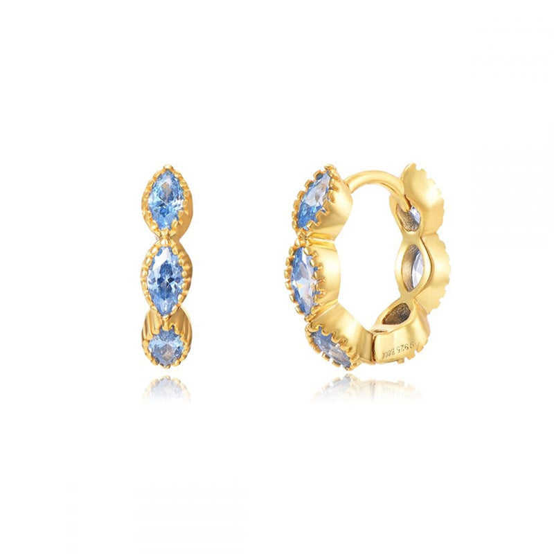 Luxury Wavy Style Ear Female Design Earrings