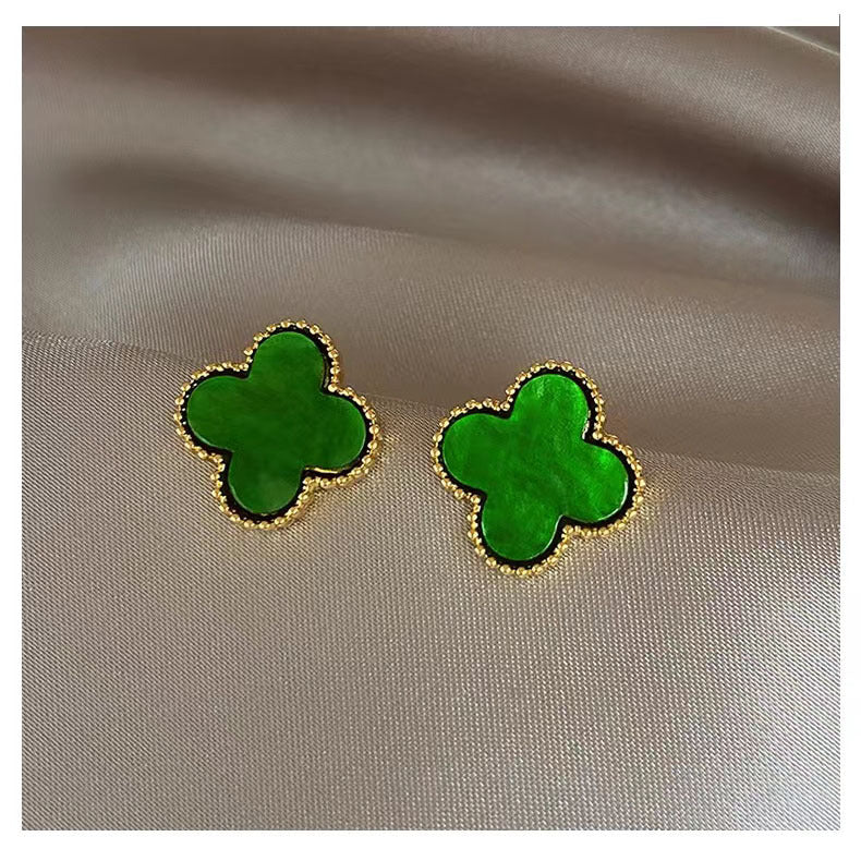 Leaf Clover Ear Niche Design Versatile Advanced Earrings